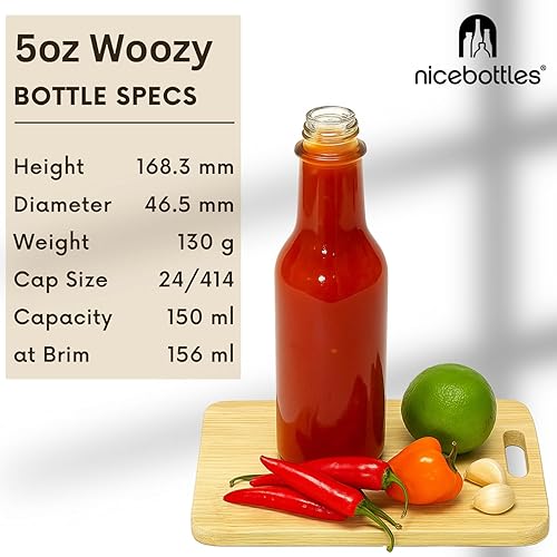 Miniatura 3 de nicebottles Hot Sauce Bottles, 5 Oz - 24 Pack