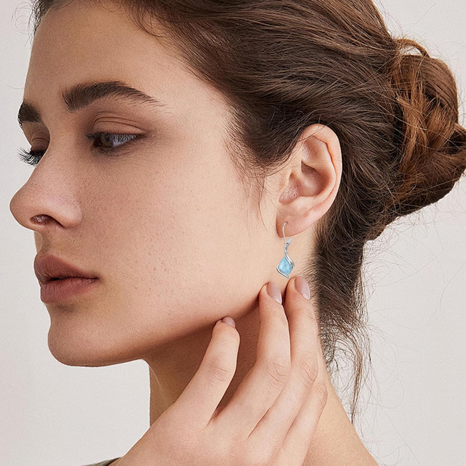 Teardrop Earrings for Women 925 Sterling Silver Gemstone Dangle Earrings Fine Jewelry Birthday Gifts for Women Mom Wife - Image 2