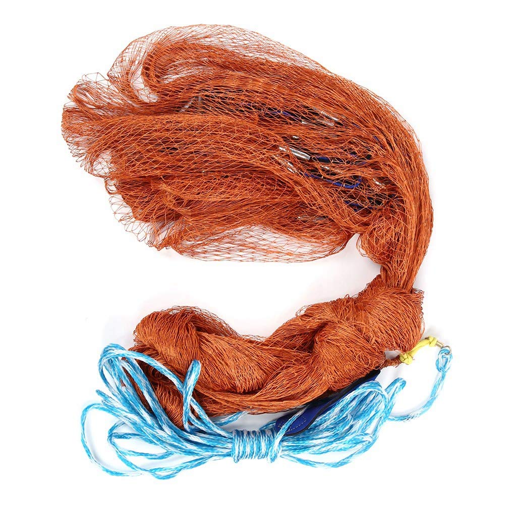 Dilwe Red de Pesca Automática, Red Fundida de 2,5x3,5 M, Ligera con Colgante de Acero para Trampa de Cebo, Accesorios de Pesca