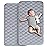 Waterproof Crib Mattress Protector Pad Cover 2 Pack 28 x 52, Anti Slip & Absorbent Waterproof Bed Pads for Standard Crib/Toddler Bed Quilted Machine Washable (Quilted Improved Thickness) Grey