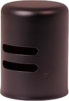 Vista 3 de Westbrass D201-12 1-5/8" x 2-1/4" Tapa de aire de latón sólido solamente, sin faldón, bronce aceitado