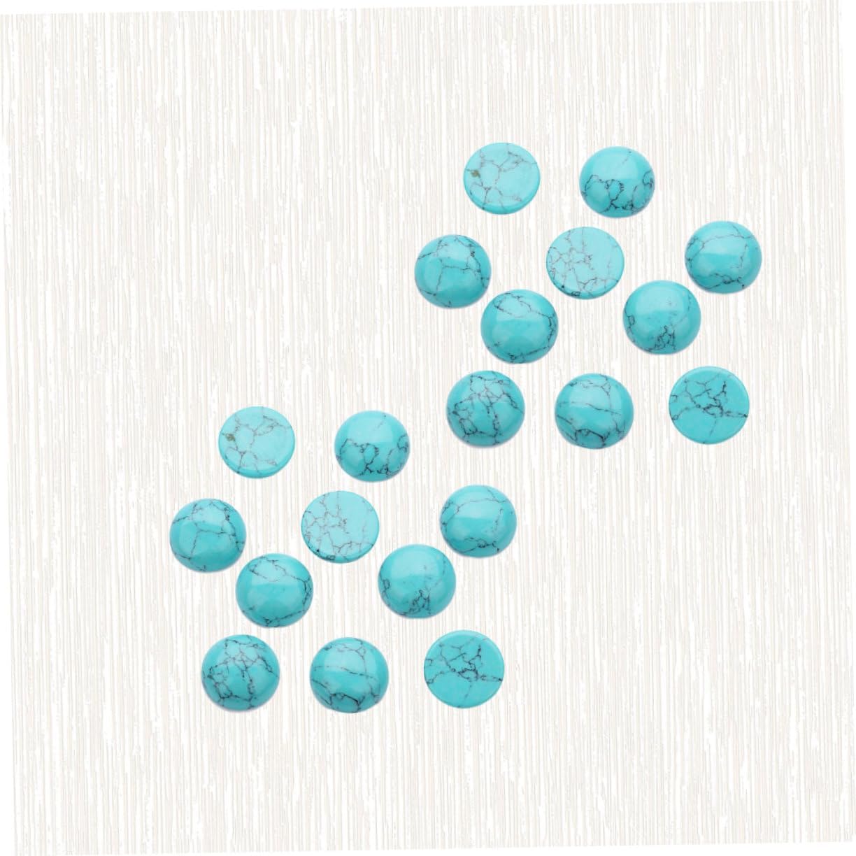 EXCEART 20Pcs 0.15 Inch Round Flat Bottom Turquoise Cabochon Stones for Jewelry Making DIY Crafts Beading Accessories - Image 4