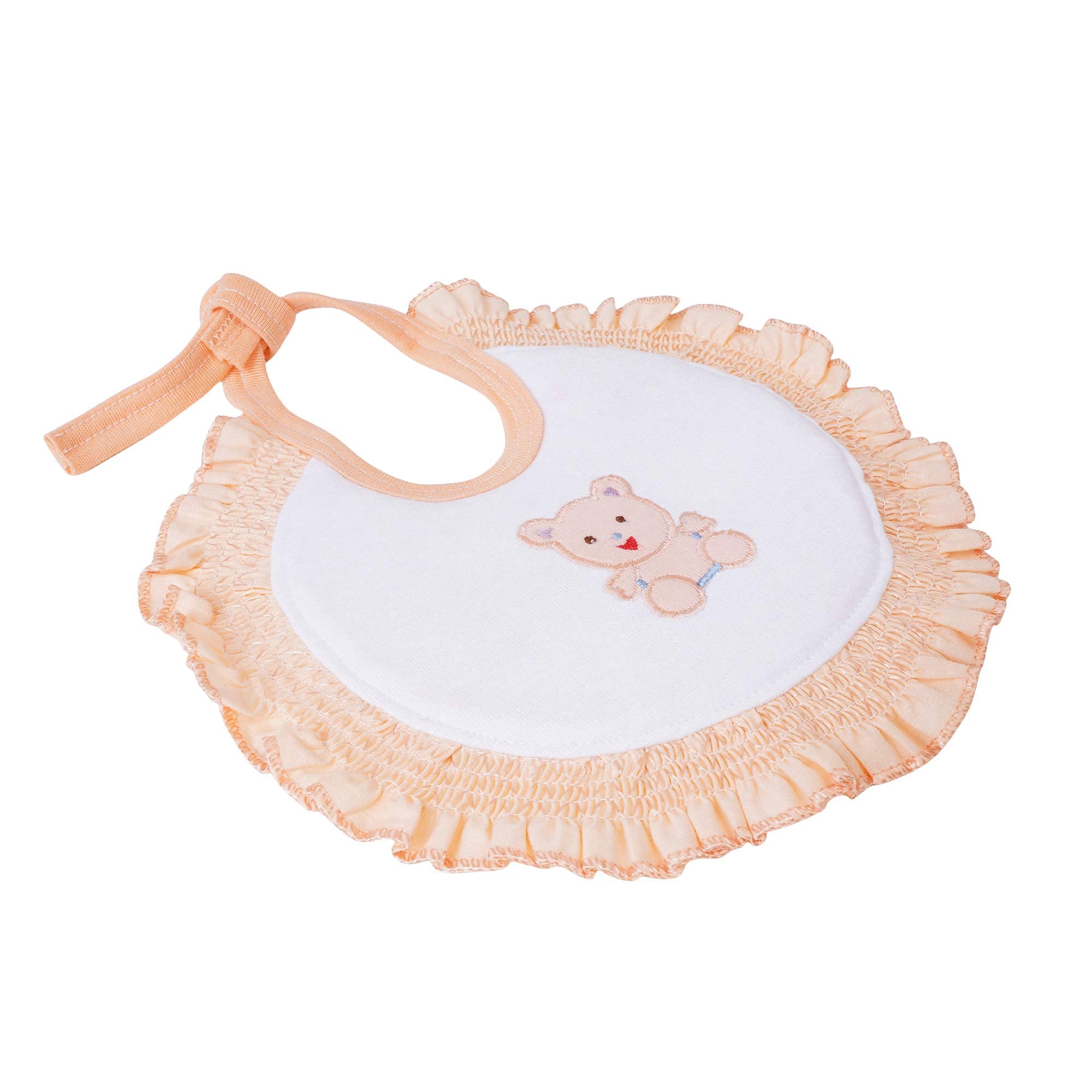 Da Anushi Soft Cotton Washable & Reusable Multicolor Absorbing/Comfortable and Easily Adjustable Feeding Bibs In Apron Style For Babies,Toddlers,Infants 4