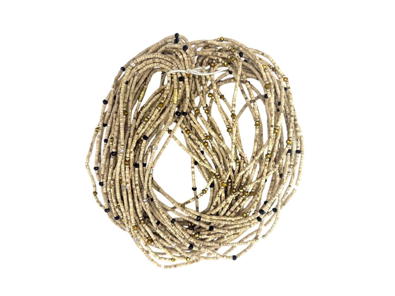 Tulsi Kanthi Mala with Designer Beads for Men Women, Double Round Tulasi Necklace for Prayer Meditation Temple Wear Spiritual Chanting Accessories-image-3