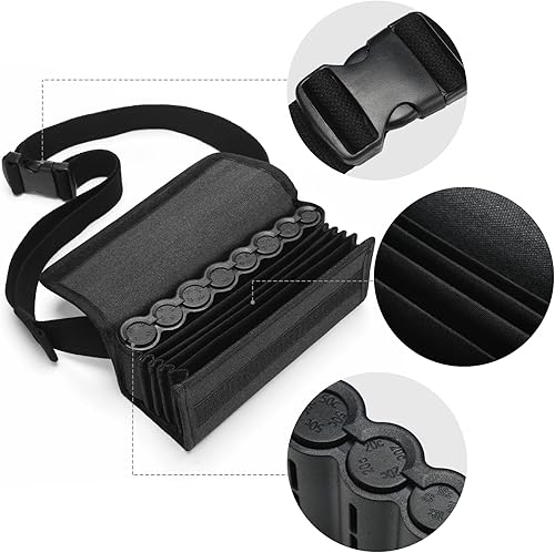 Miniatura 3 de Cunno Riñonera con dispensador de billetes, monedero de camarero, clasificador de monedas, organizador, bolsa de almacenamiento con cinturón para