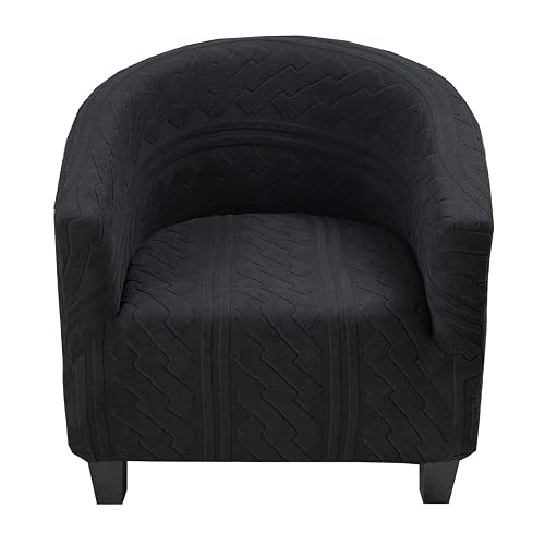 KRFOONN Stretch Club Chair Slipcover Round Barrel Chair Cover, A11