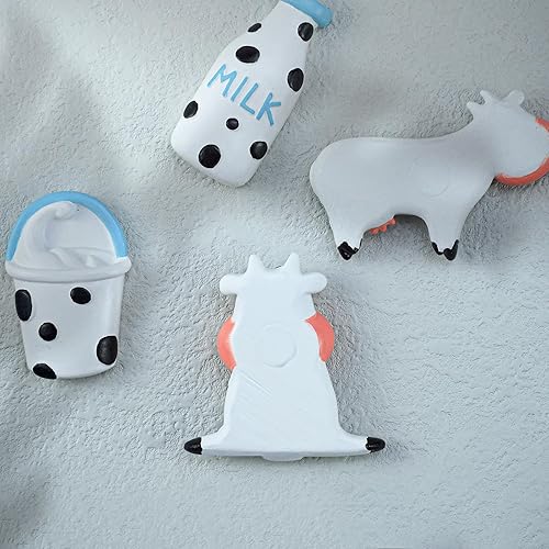 Miniatura 3 de Imanes para refrigerador con diseño de vaca y botella de leche en 3D, imanes de oficina, calendario, pizarra blanca, decoración del hogar (juego de