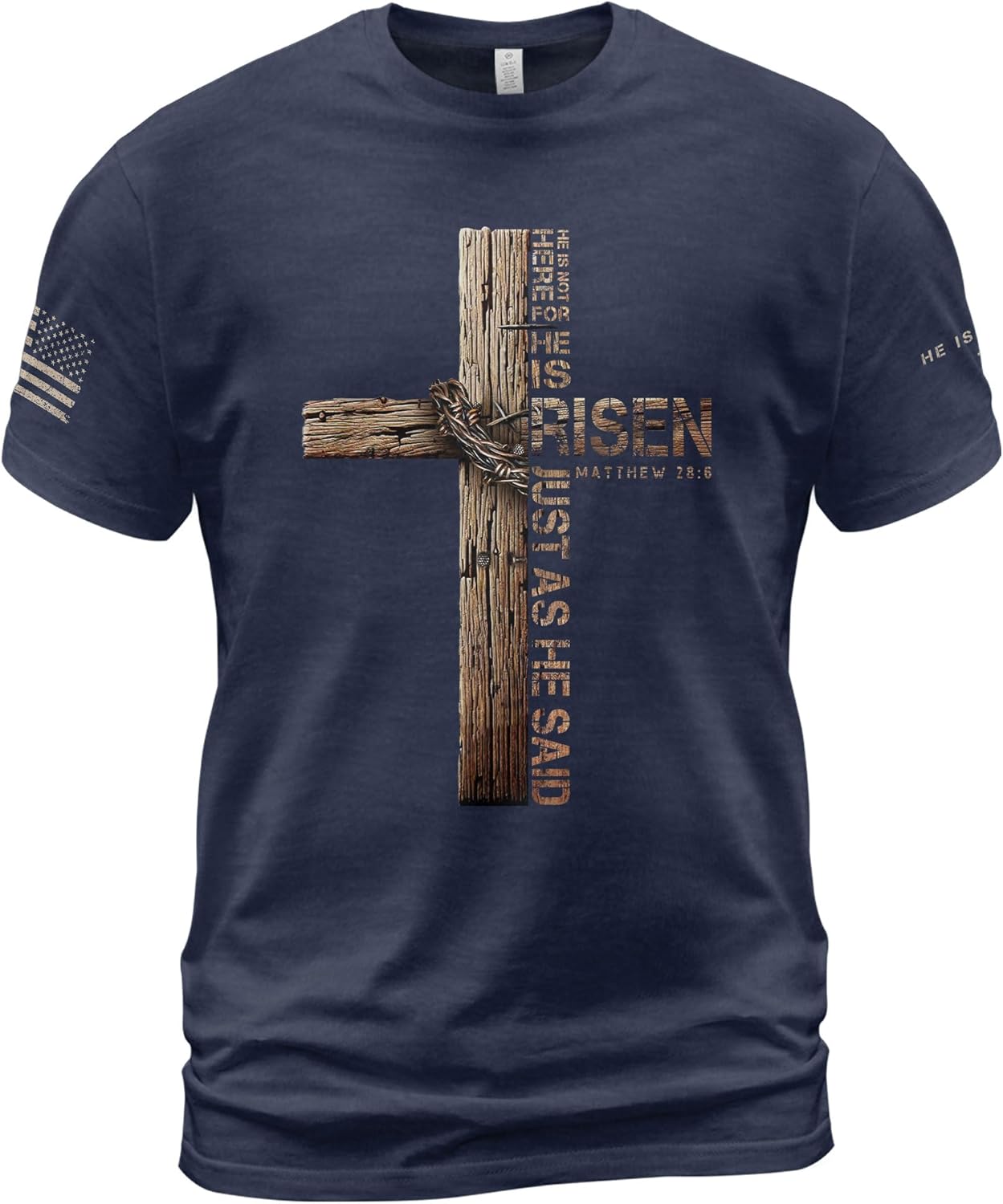 He is Risen Jesus Shirts for Men, Mens Christian Bible Shirts 2