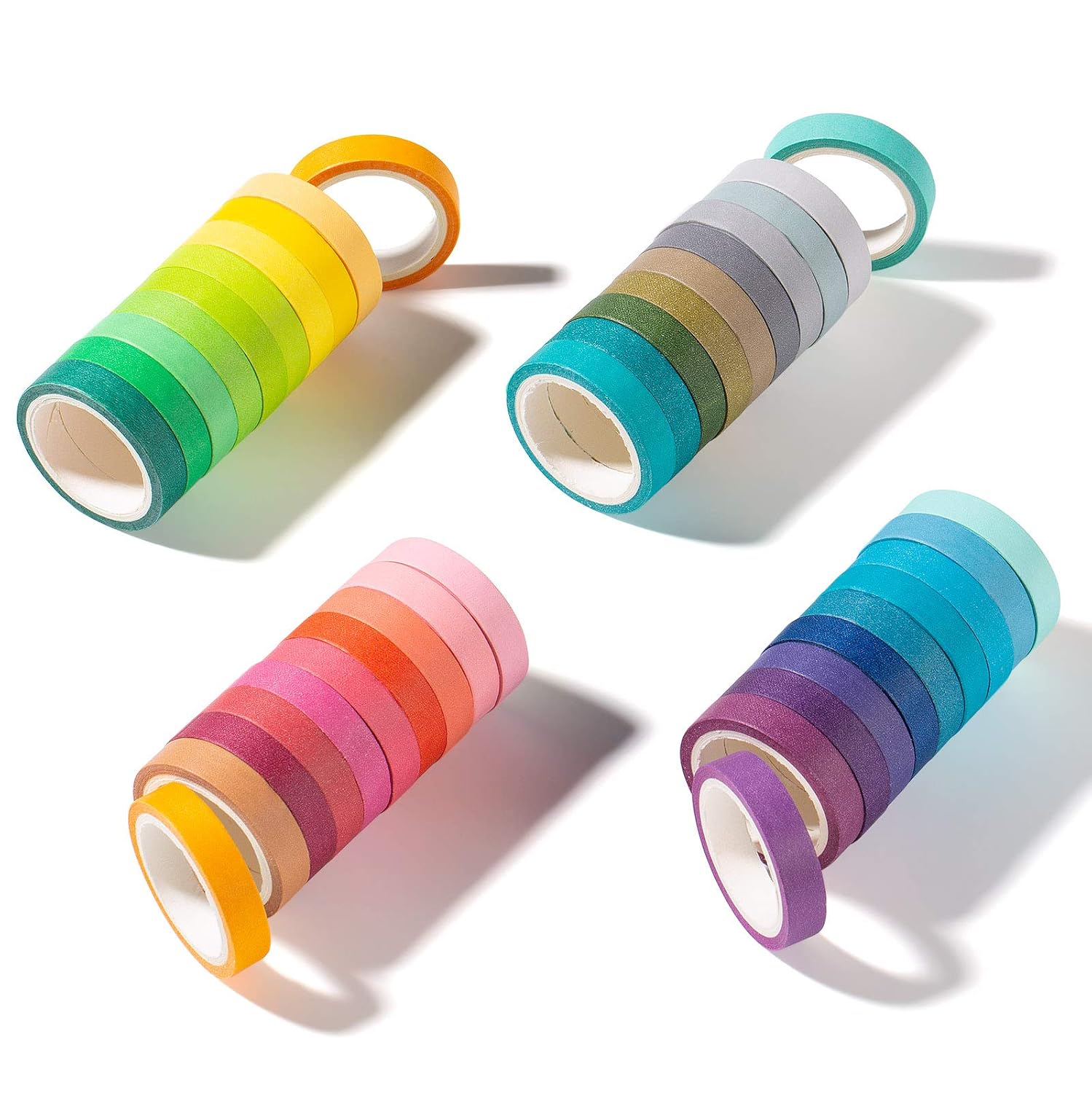 YI LIN Washi Tape Set,Colored Decorative Masking Tapes,40 Rolls Painters Tape,Art Supplies for Kids Children and Gifts Warpping