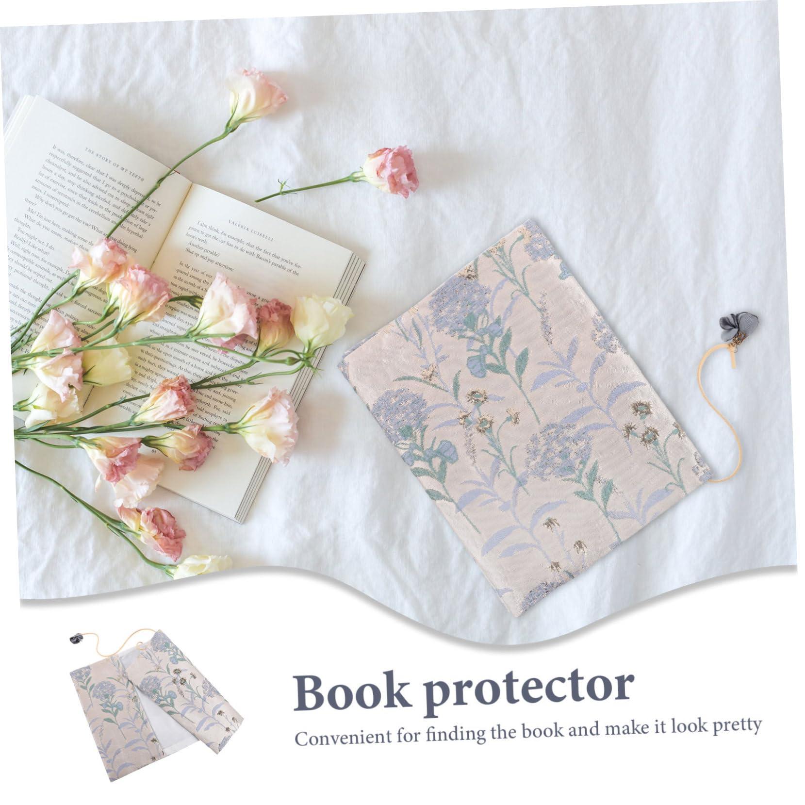 TEHAUX 5pezzi Copertina Lavabile Per Libri Decorativo Maniche Protettive Per Quaderni Regolabili Design Elegante e Resistente Adatta Per Note e Libri