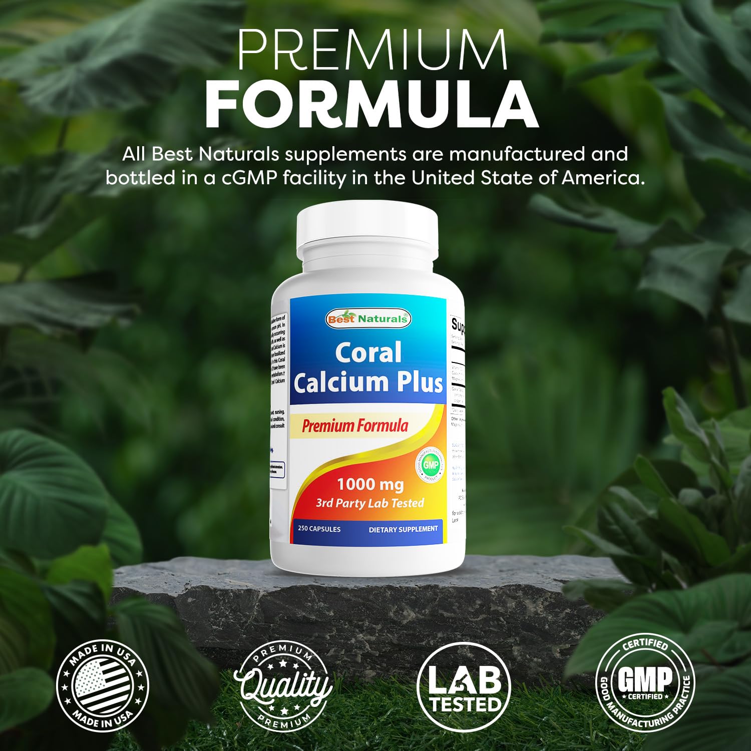 Best Naturals Coral Calcium Plus 1000 mg 250 Capsules — Amazon image 5