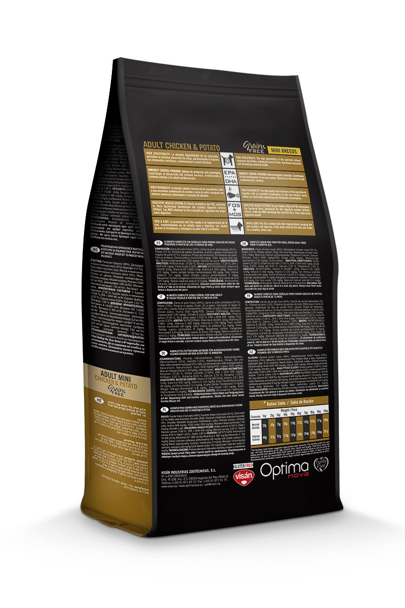Optima Nova - Pienso para perros adultos mini grain free pollo