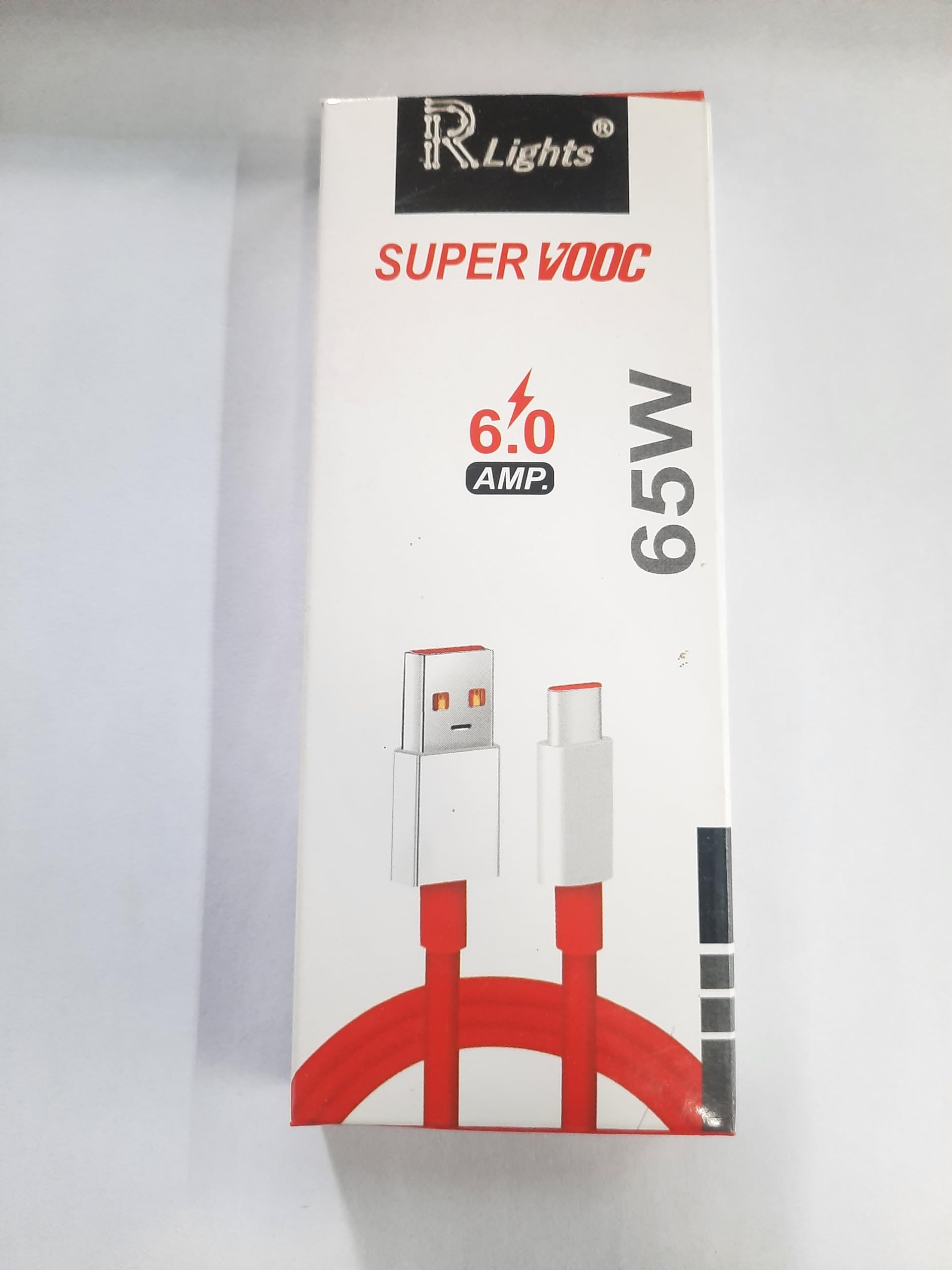 RLights® USB Cable 65W 6.0 Amp Fast Charging Cable with 600 Mbps Data Transfer Speed 1.2m, Tangle Free Cable (B0D2FGT9QY) Amazon Price History, Amazon Price Tracker