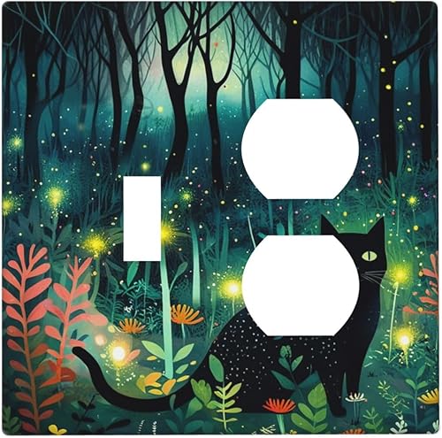 Miniatura 120 de Cubiertas Decorativas para Tomacorrientes Boho Floral Beige Flor y Hoja Botánico 1 Gang Interruptor de Luz Dúplex Placa Cubierta Placas de Boho