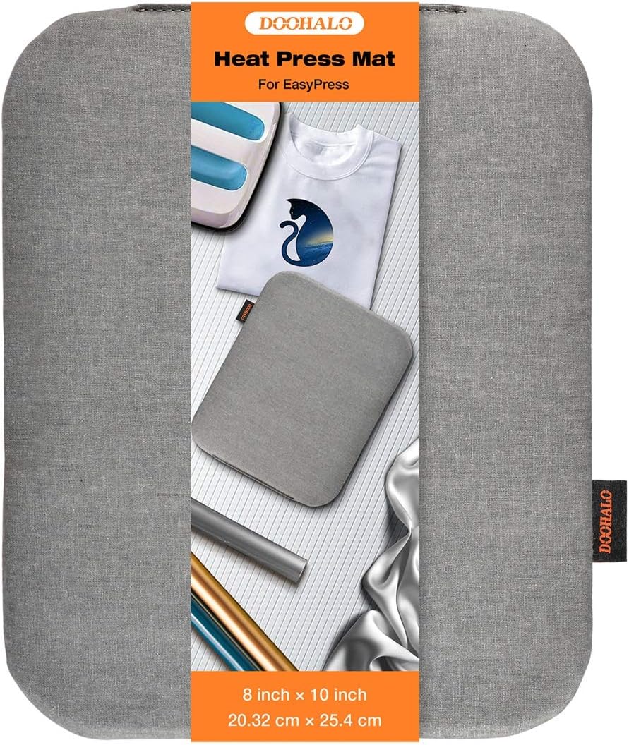 DOOHALO Heat Press Mat for Cricut Easy Press Craft Iron-on Mat for Power Heat Press Machine for Craft Vinyl Ironing Insulation Transfer T Shirts and HTV Vinyl Project