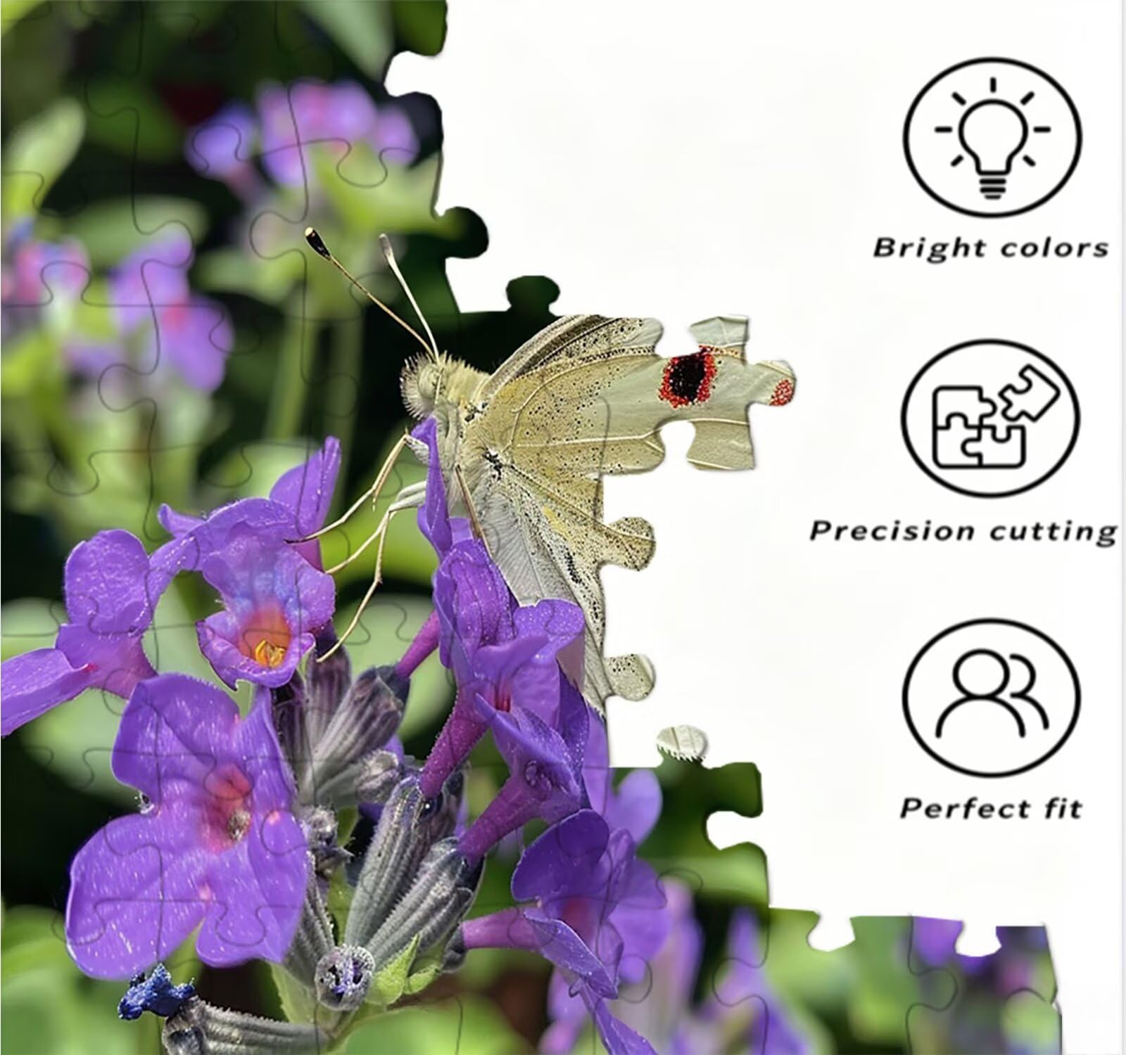 Puzzle 4000 elementów, kwiat motyl puzzle dla dorosłych gra edukacyjna puzzle dla dorosłych, zabawne, wymagające zajęcia rodzinne, do dekoracji ścian, prezenty R1KH-387