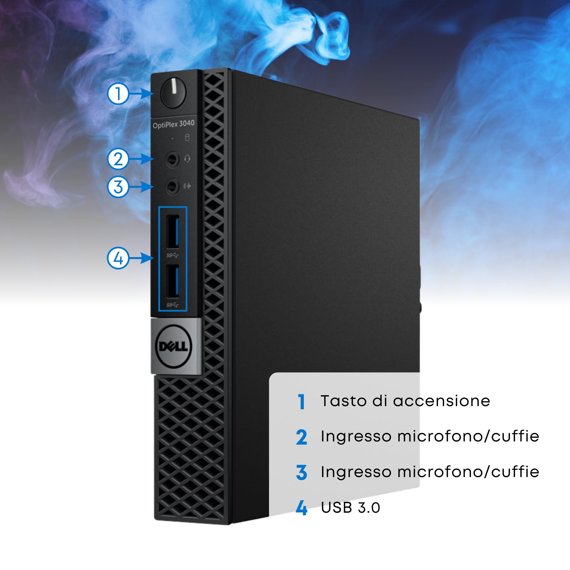 Dell OptiPlex, Mini Pc Tiny, Intel i5-6500T 4 Core 2.5Ghz, Ram 8Gb