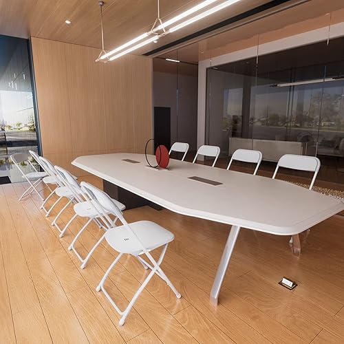 Vista 7 de Folding Chairs, Pack of 10, Garden Chairs, Portable Dining Chairs, Metal Steel Structure, Load 158 kg, Parties, Weddings, Picnic, Garten, Indoor