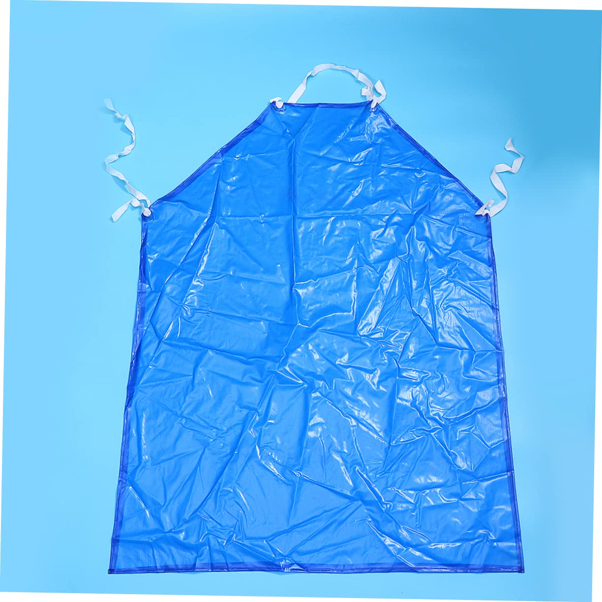 CIYODO 2pcs Sleeveless Apron Pvc Kitchen Apron Industrial Apron Cleaning Apron Kitchen Cooking Apron Gardening Apron Waterproof Apron Halter Neck Apron Work Apron Pvc Working Apron Blue