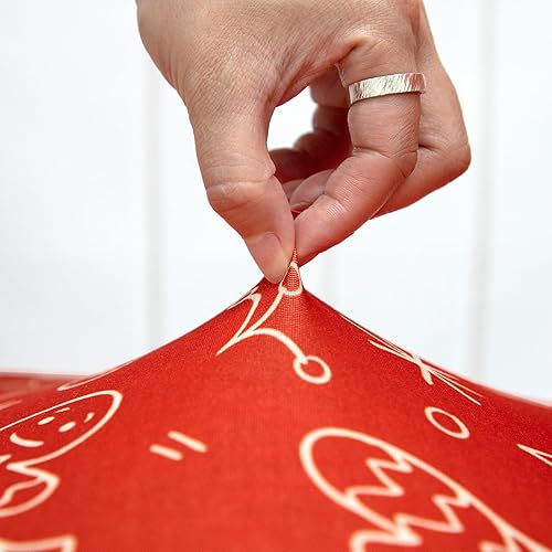 Miniatura 6 de 6Pcs Christmas Chair Covers for Dining Room Stretch Chair Slipcovers Seats Protector Spandex Printed Washable Christmas Seat Covers for Dining