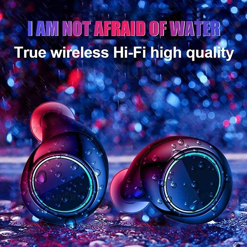 KANBUN Cuffie Bluetooth 4.1, Auricolari nell'orecchio, Stereo HiFi con custodia di ricarica rapida Auricolari Bluetooth, per Allenamento Corsa Palestra