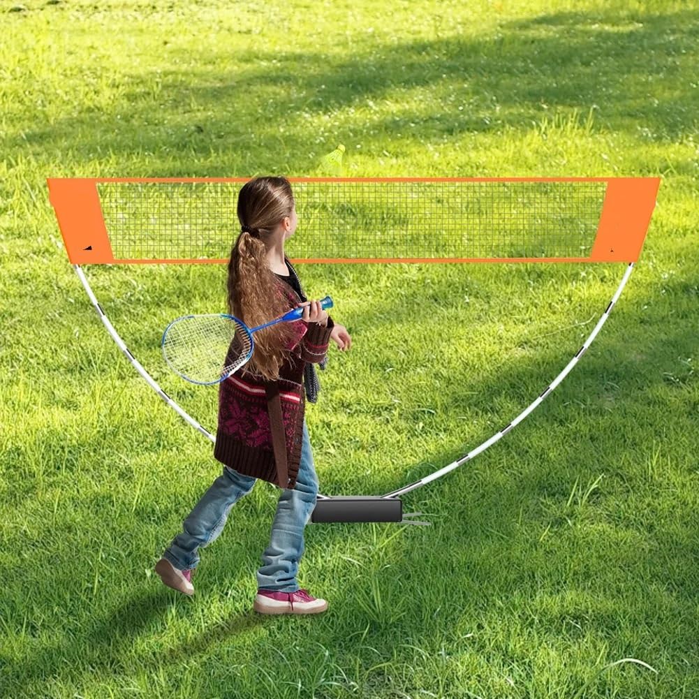 Rete da badminton professionale for allenamento, facile installazione, pallavolo, regolabile in altezza, con borsa for il trasporto, for interni ed esterni per Sport