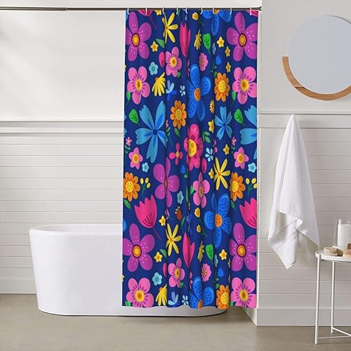 Miniatura 4 de PAILON Floral Plastic Shower Curtain Liner 60x72in Extra Long Shower Curtains for Bathroom Clearance Set with Hooks Cortinas De BañO, Waterproof