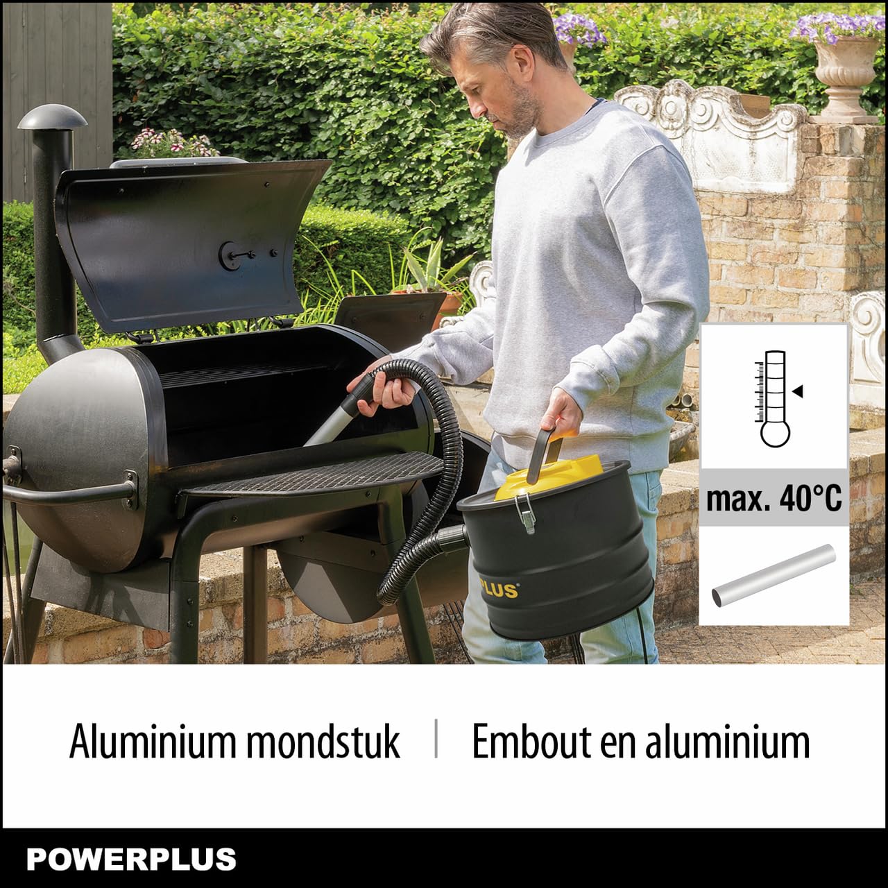 POWERPLUS Aspirador Cenizas POWX3013 1600W 20L