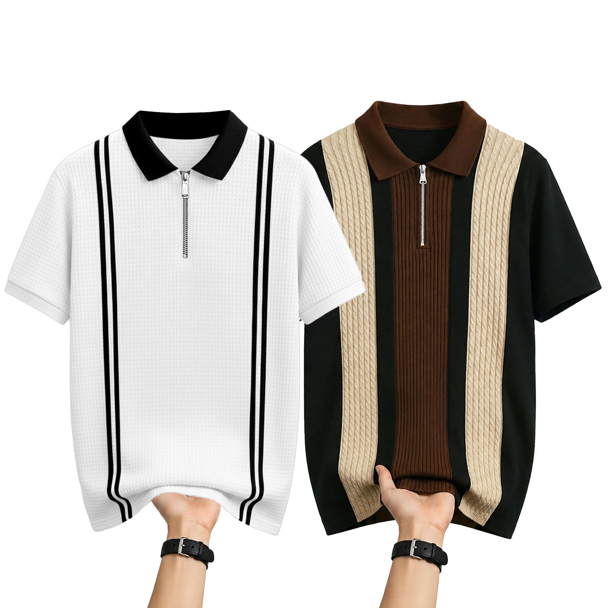 Men’s Oversized Round Neck Graphic Print T-Shirts – Casual Cotton Blend Tshirt Combo-picture-18