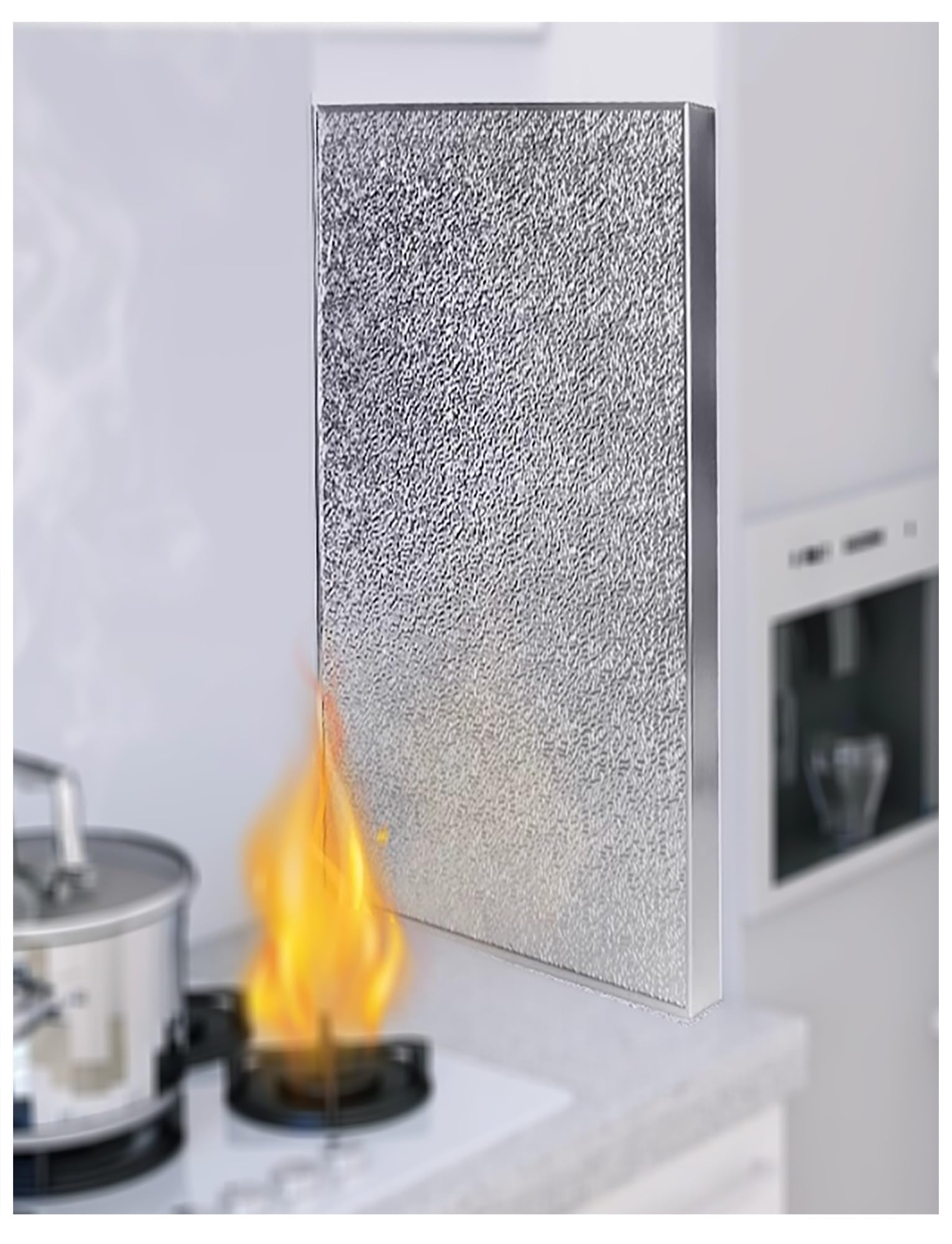 Tapis de protection pour brûleur à gaz protégeant le réfrigérateur