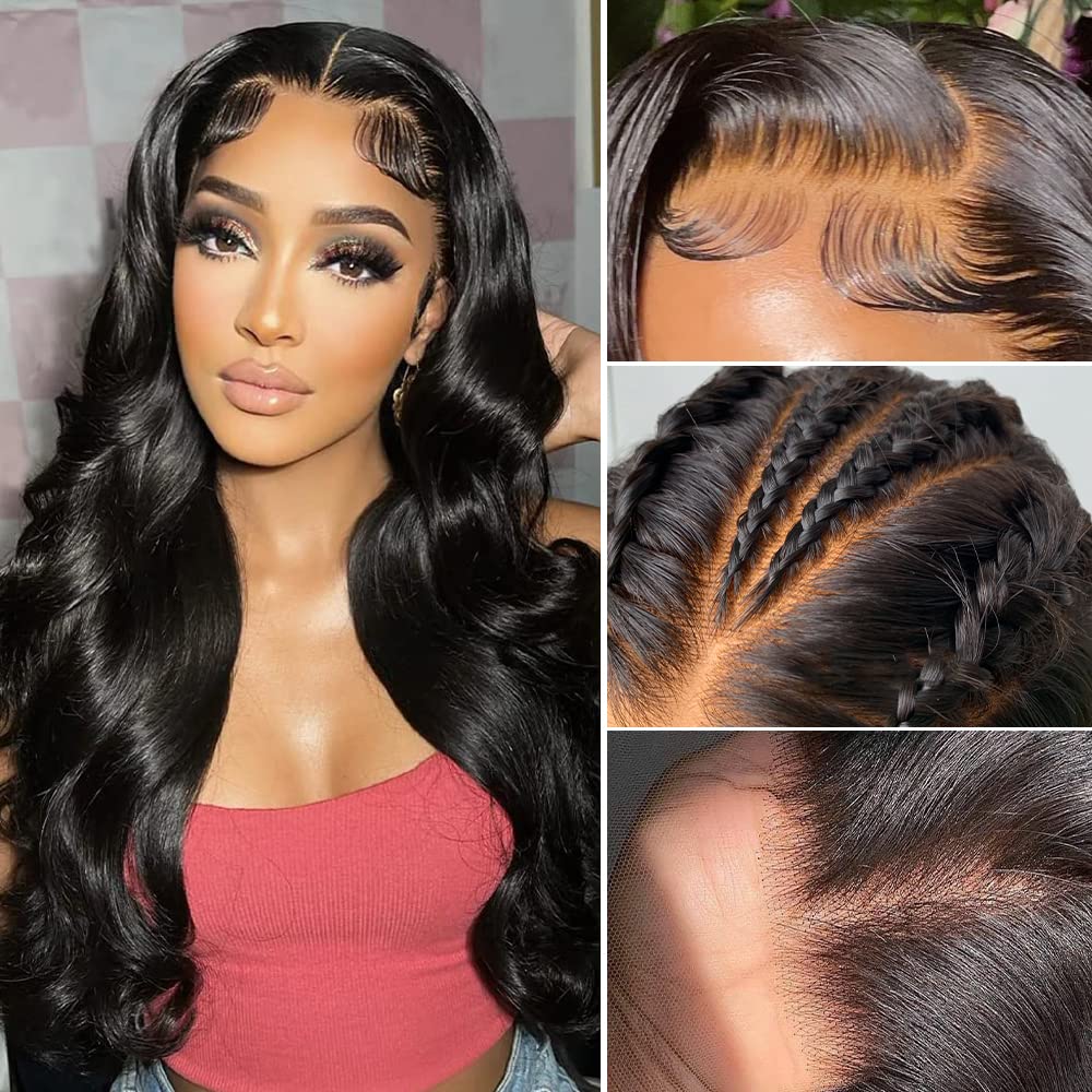 Amazon.com : SFD 13x6 HD Lace Front Wigs Human Hair Body Wave ...