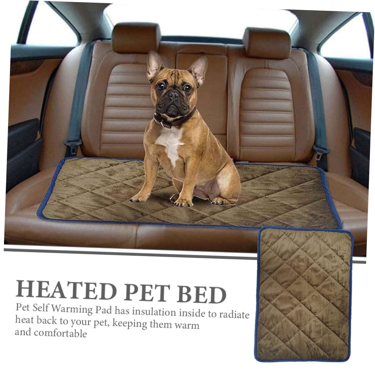 FOMIYES Tapis Chauffant pour Animaux de Compagnie Autochauffant Hiver