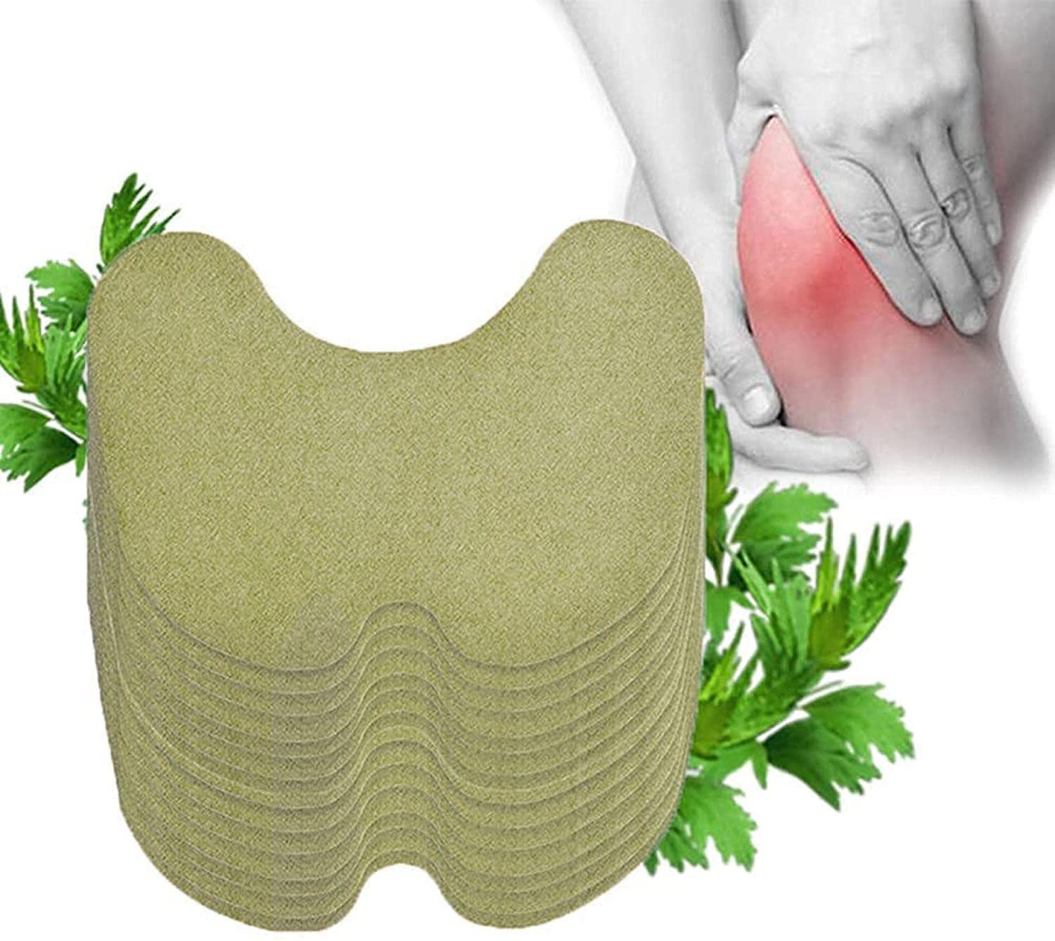 Knee Relief Patches Kit BOLHGF Knee Patches for Arthritis Pain Relief Knee Pain Relief Pads SelfBOLHGF Heating Wormwoods Patches Warming Meridians Patches Plaster (10pcs)
