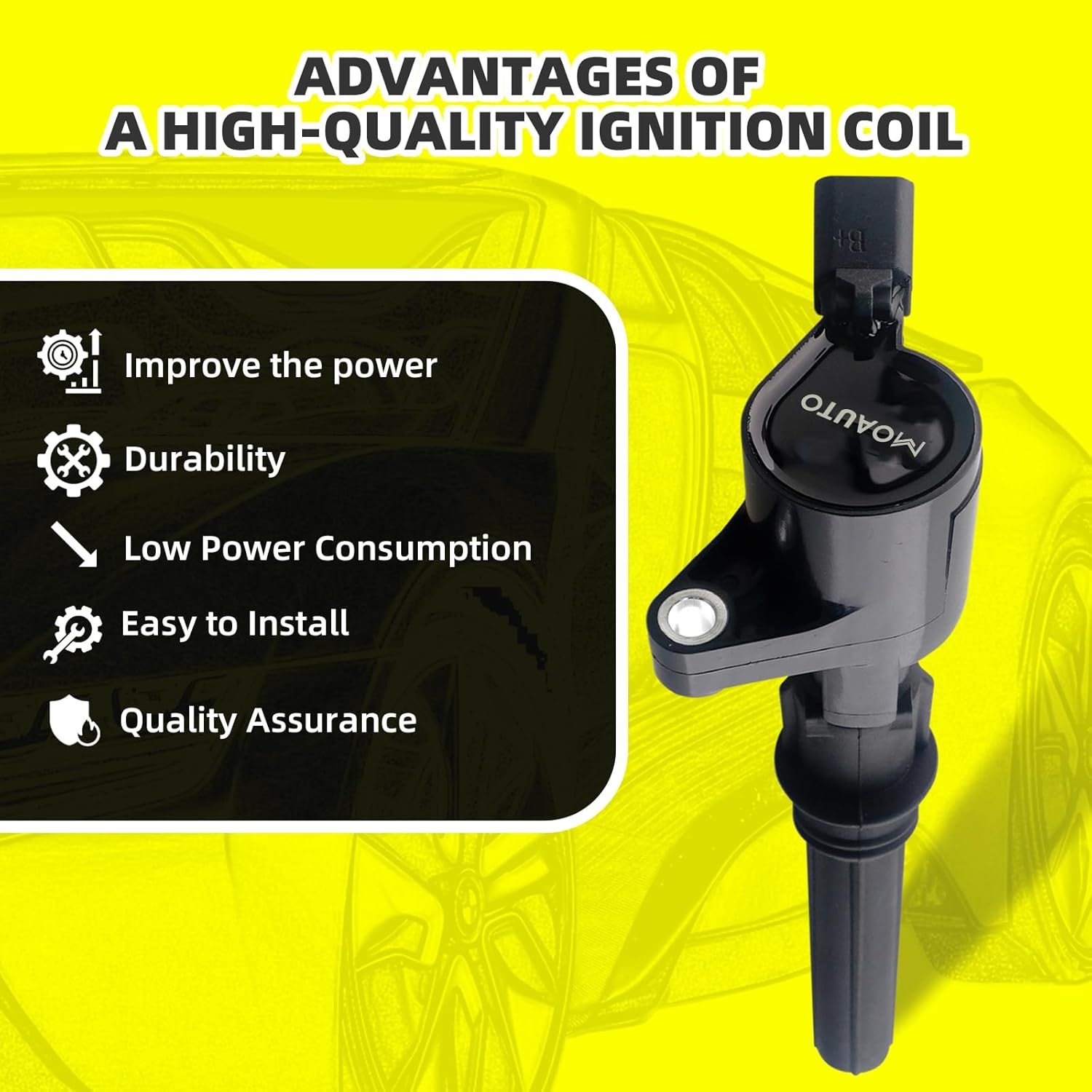 Set of 8 Ignition Coils Pack DG508 FD503 DG472& 8 PCS Iridium Spark Plugs Compatible with Ford Mercury Lincoln 04-08 F150 F250 F-350 Mustang Crown Victoria Expedition - 4.6L 5.4L V8