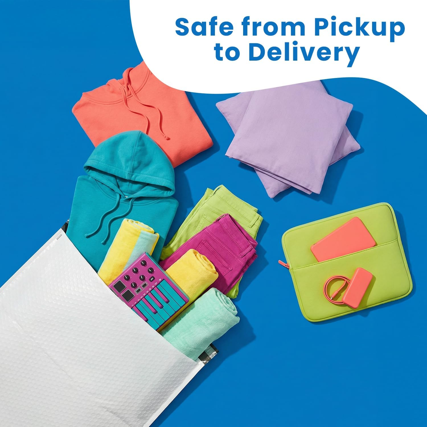 SMART MATTER Poly Bubble Mailer 19.5x22.5" (Usable Size) | 25 Pcs White Bubble Mailers |Opaque Design, Water Resistant, Self Seal, Durable Bubble Packaging Envelopes for Small Business, Online Sellers