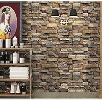 Vista 7 de Queenbox Bloques de efecto 3D de 17.7 x 196 pulgadas, papel tapiz autoadhesivo para despegar y pegar, impermeable y extraíble, para decoración