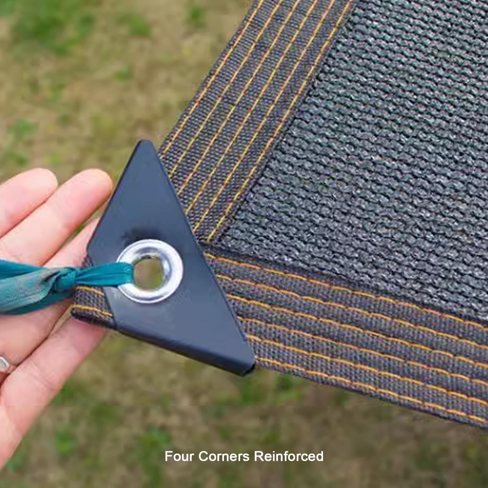 Vela de Sol de 4x5 m, Red de protección Solar para Uso Exterior con Ojales, Resistente a la Humedad, Incluye Cuerda Gratis, Ideal para balcón, terraza y jardín (tamaño: 5x10 m)