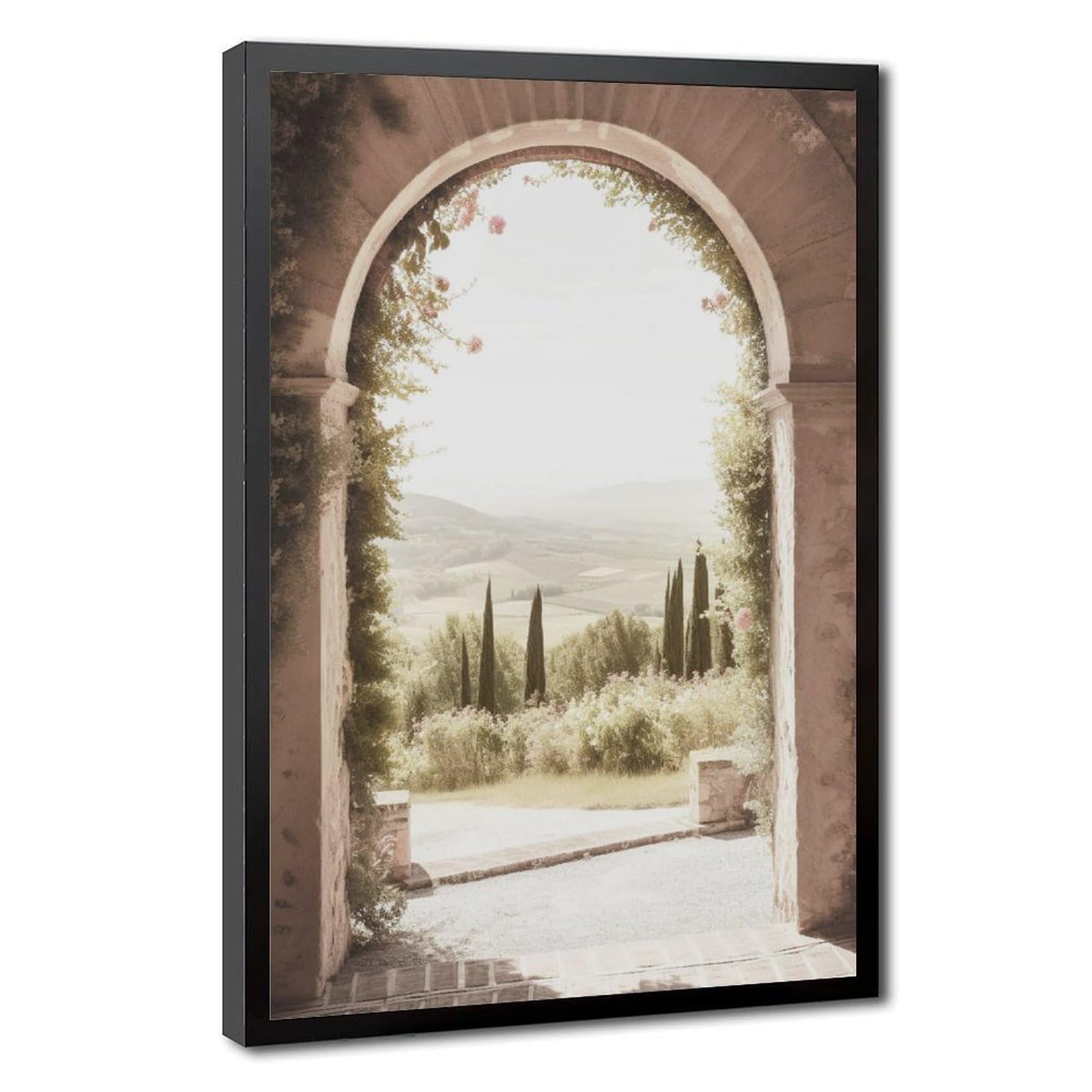 Bareronor Tuscany Archway Canvas Poster Bedroom Decor Landscape Office Room Decor Gift 24" L X 36" W