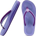 COFACE Flip Flops for Women with Arch Support Comfortable Woman Beach Thong Sandals Lightweight Orthopedic Womens Flip-Flop