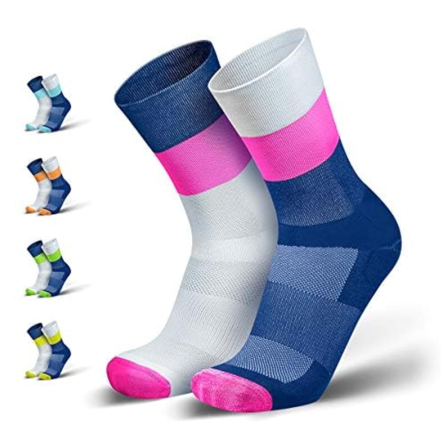 INCYLENCE - Chaussettes de compression Mirrored - pour le running/triathlon - hautes/légères/respirantes - protection contre les ampoules - 35-46