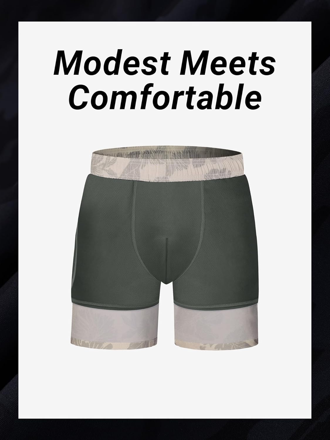 Arcweg Mens Big and Tall Swim Trunks with Mesh Liner 9 inch Plus Size Quick Dry Bathing Suits Swim Shorts for Men 1X-6X