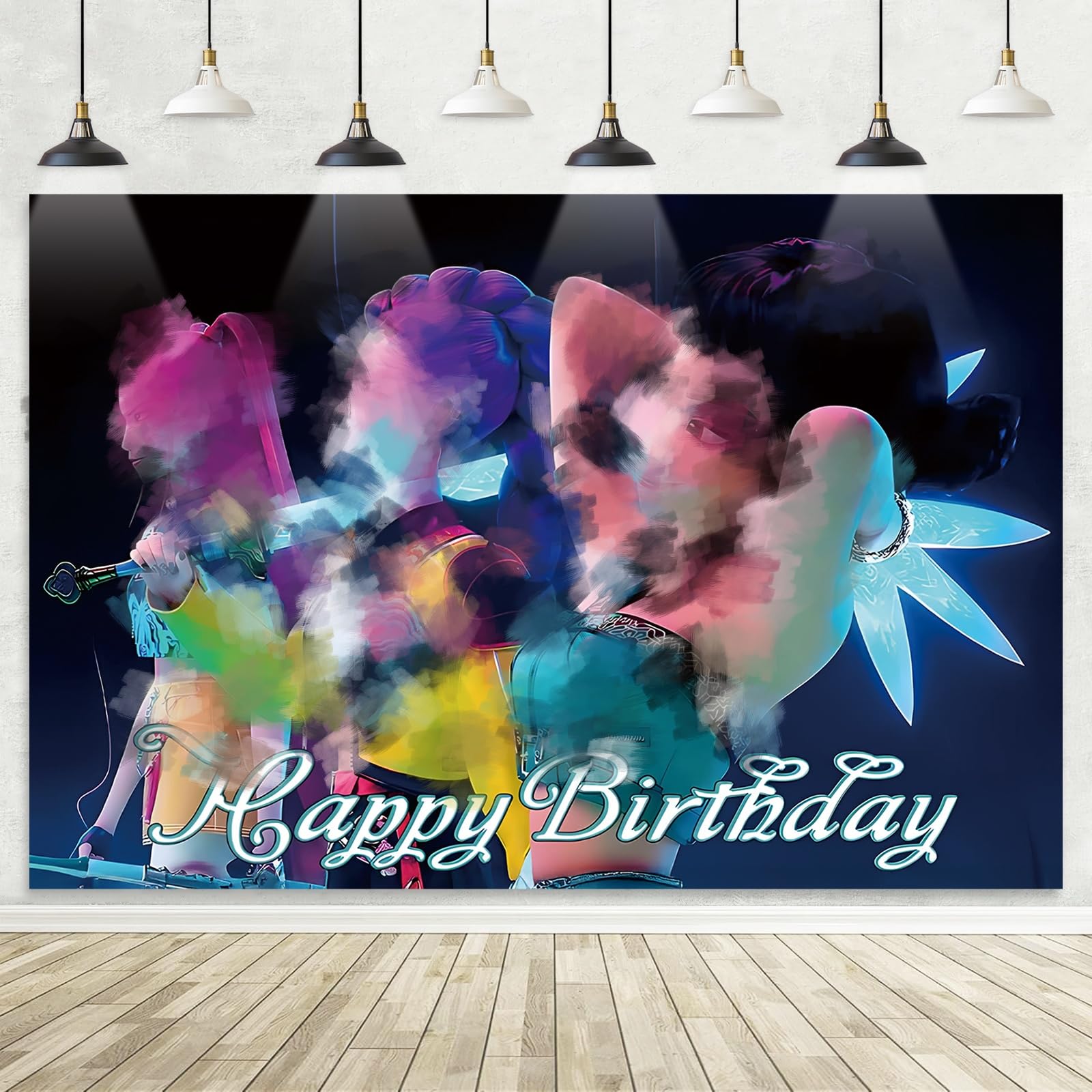 5x3FT Birthday Party Decorations Photography Backdrop, Theme Party Supplies Backdrop, Happy Birthday Banner Background for Kids Boys Girl A — view 5