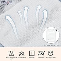 Vista 5 de EZ Moms Paquete de 10 Calzones de Entrenamiento para Ir al Baño de Cintura Alta para Niñas, Doble Absorción, Pantalones de Entrenamiento