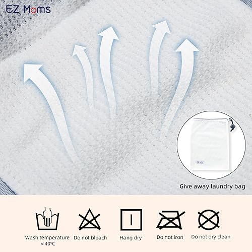 Miniatura 5 de EZ Moms 10 paquetes de ropa interior reutilizable para entrenamiento para niñas, algodón de doble absorción, ropa interior de entrenamiento para