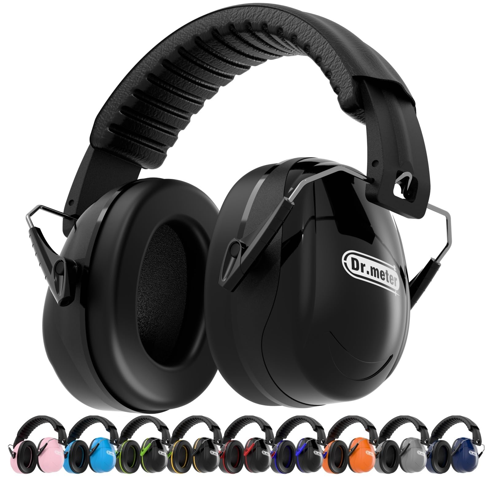 Dr.meter Cascos Antiruido Adultos 31dB, Cascos de Obra Protectores Auditivos Ajustables para Trabajo, Construcción, Tiro Deportivo y Estudio, Cascos Insonorizados Aislantes de Ruido