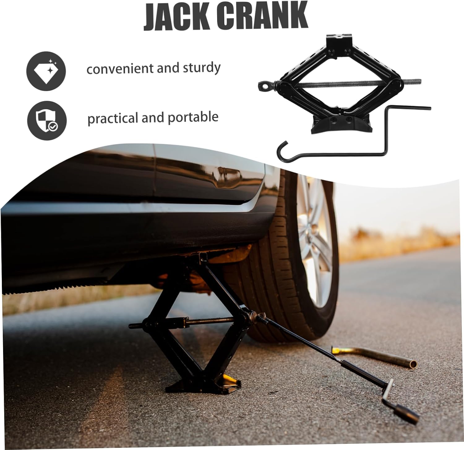 Scissor Lift Jack Accessories Car Truck Van Trailer Tire Lifting Tools Jack Crank Handle Replacement