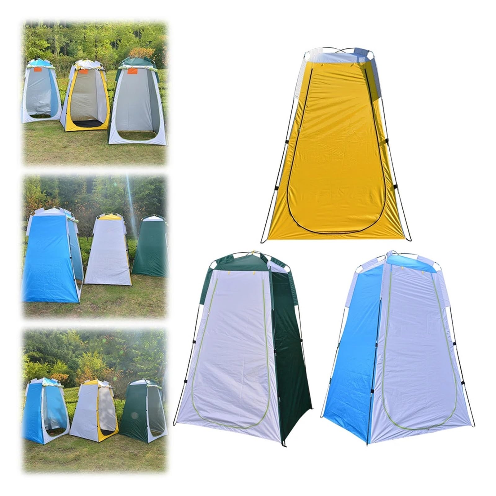 Tenda da campeggio portatile Tenda da bagno portatile Protezione UV Spogliatoio riparo toilette con doccia spiaggia impermeabile for campeggio all'aperto