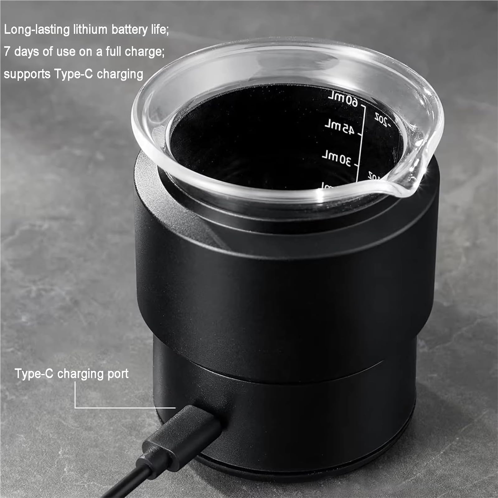 Taza Dosificadora De Café Con Báscula, Herramienta De Ponderación De Espresso, Con Pantalla Táctil LED, Precisión 0,5-99,9 G/0,1 G; 100-500g/1g, For Accesorios Dosificación
