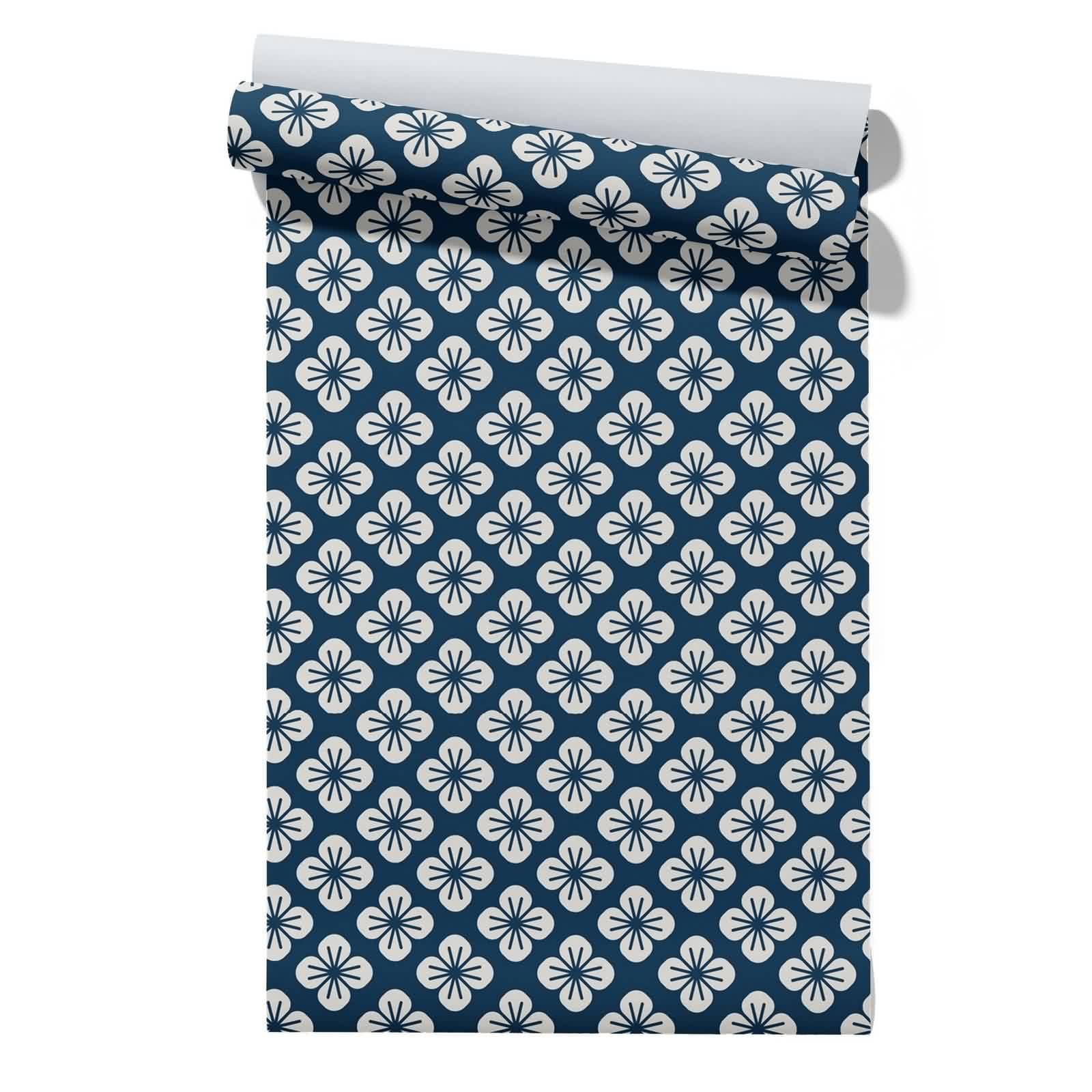 CEVAN Wallpaper for Hallway and Stairs Drawer Liner Roll Flower Japanese Style, Simple Elegant 45x200cm