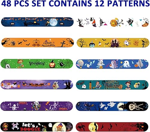 Miniatura 2 de SANFENSUGAR Pulseras de Navidad, decoraciones de Navidad, 12 estilos de pulseras a presión a granel para niños, regalos de fiesta de Navidad,